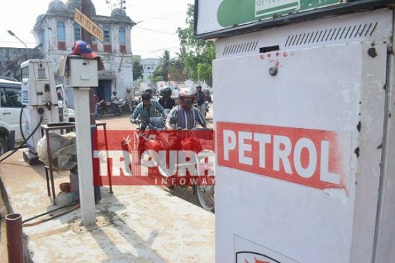 Petrol crisis continues since four days in Tripura 